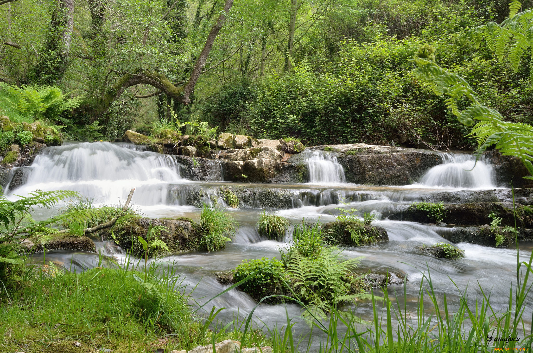 , , , waterfall, , , river, stream, rocks, , , , water